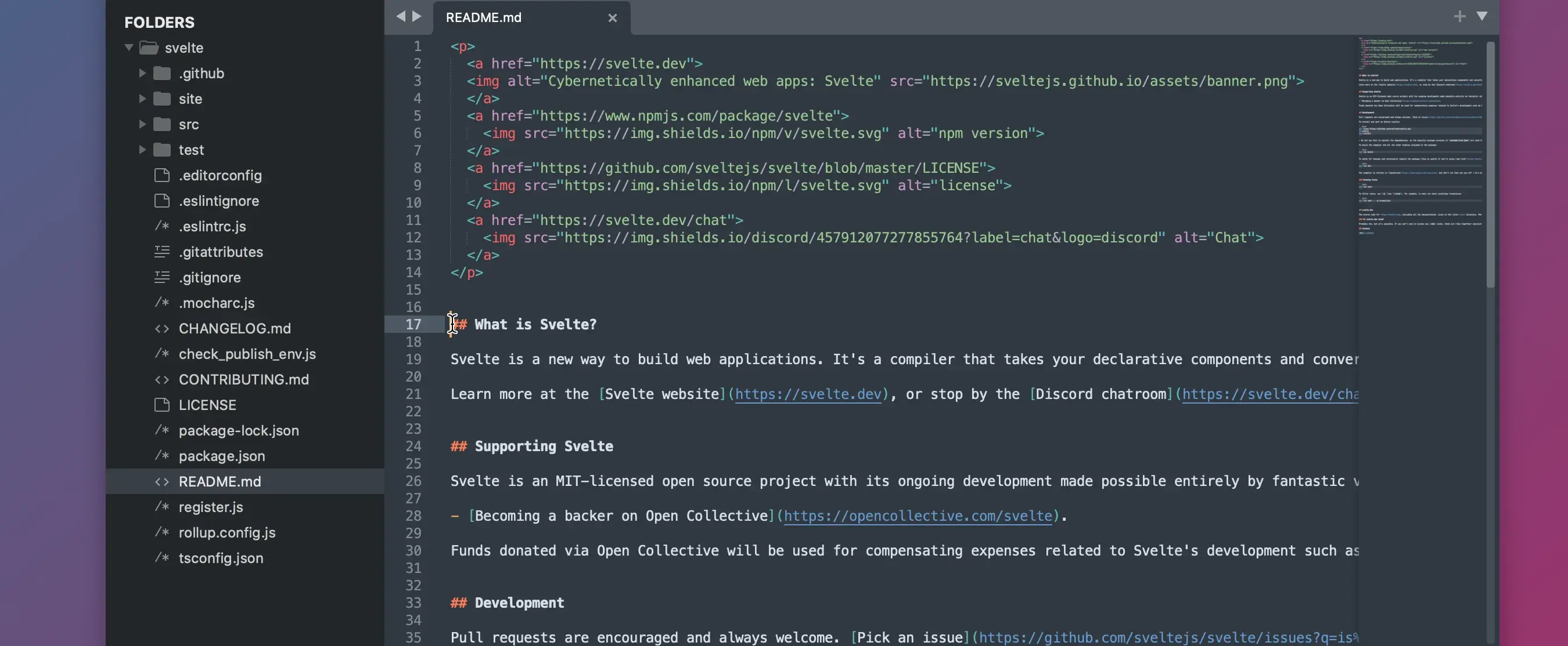 Sublime Text for Mac product interface