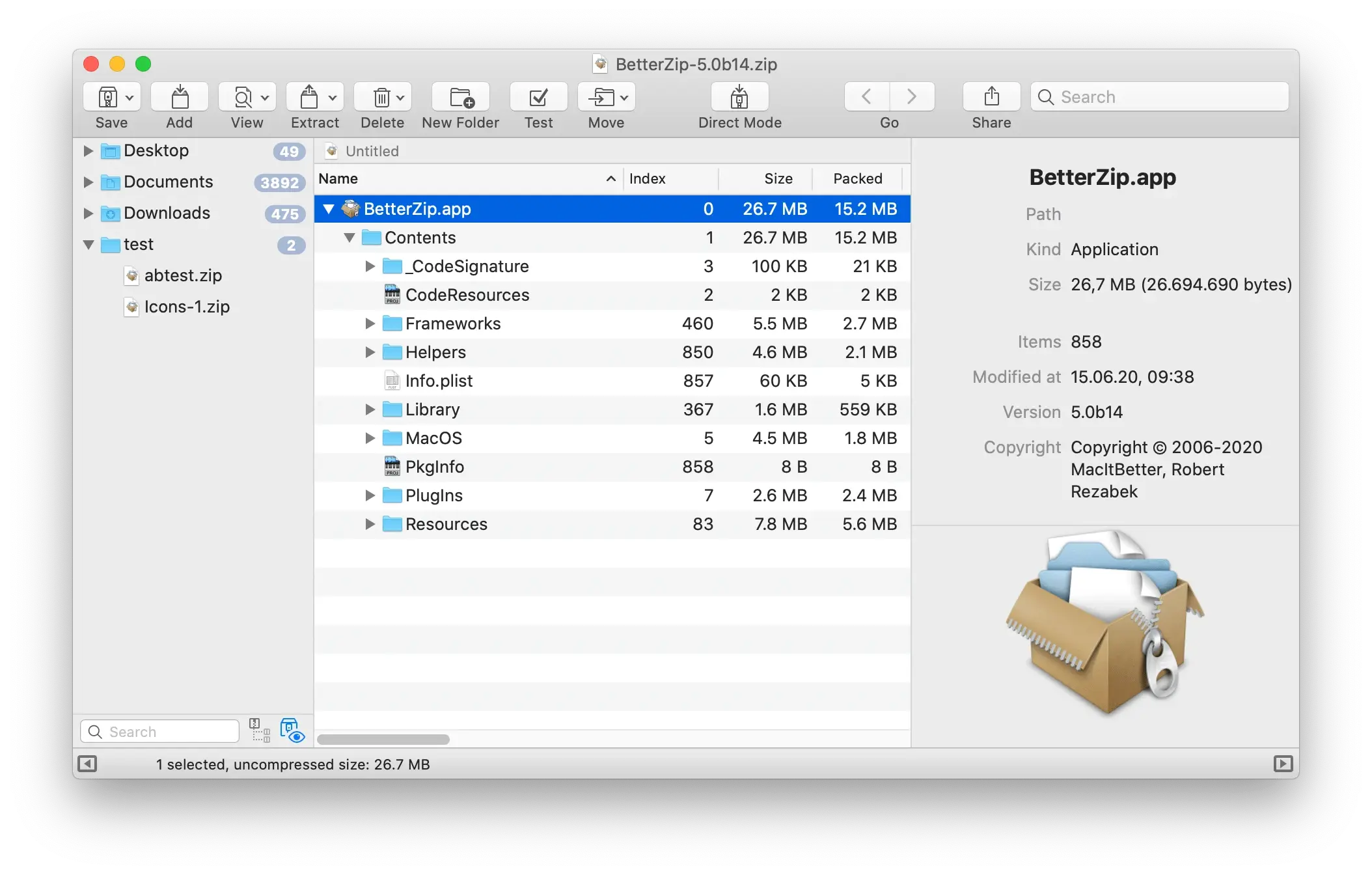 BetterZip 5 — screenshot 1